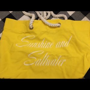 Sunshine & saltwater Beach tote